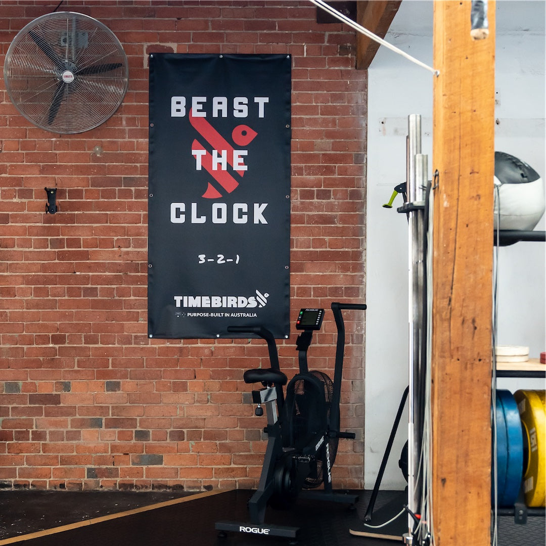 Timebirds Beast the clock banner