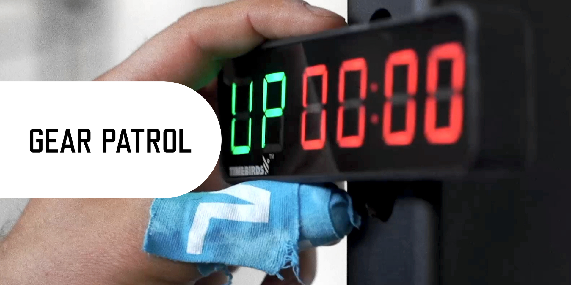 This pocket-sized gym timer from Timebirds is about as good as it gets.