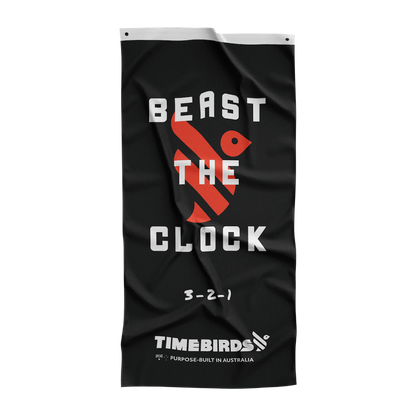 Timebirds Beast the clock banner